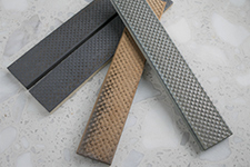 Japanese ceramic tile Photo:Metallic Emboss